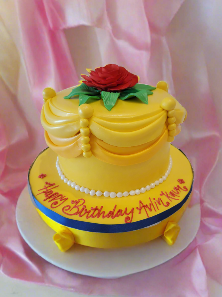 Belle Princess Fondant Cake