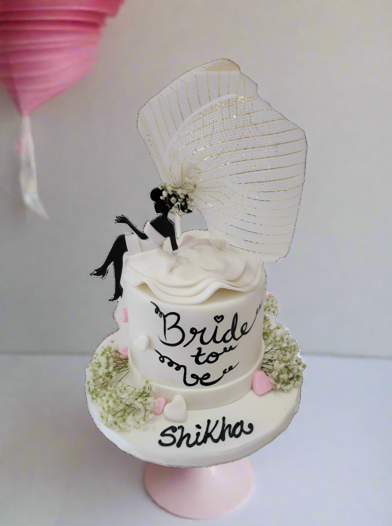 Bride To Be Fondant Cake