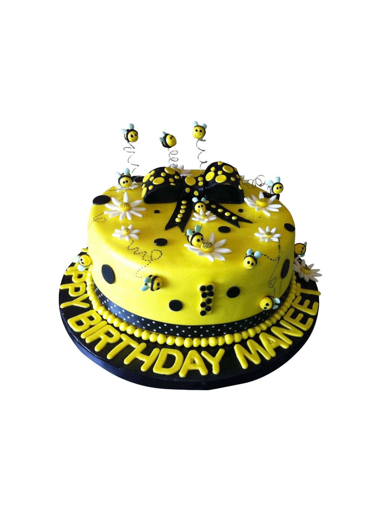 Bumble Bee Fondant Cake