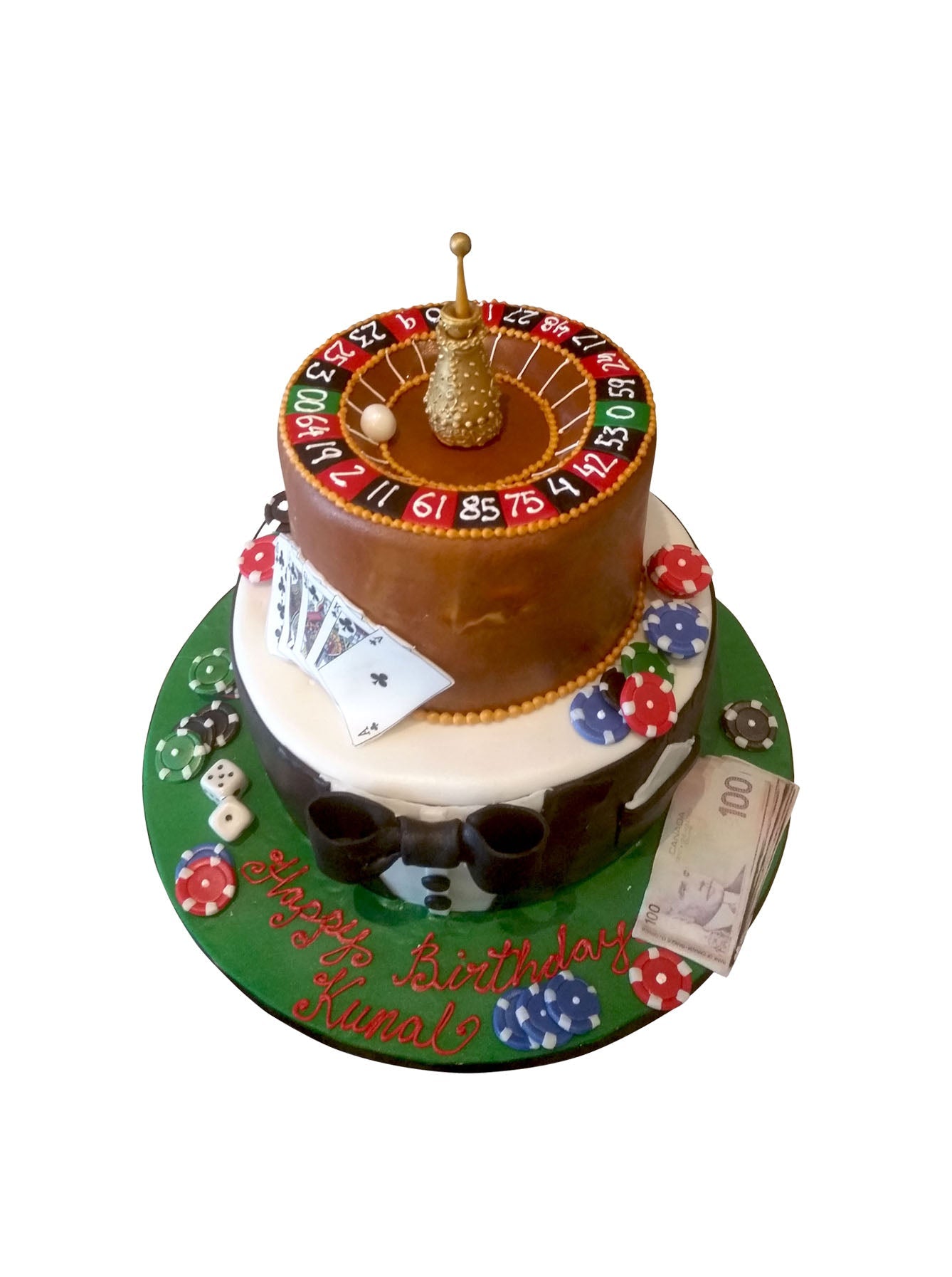 Casino Fondant Birthday Cake