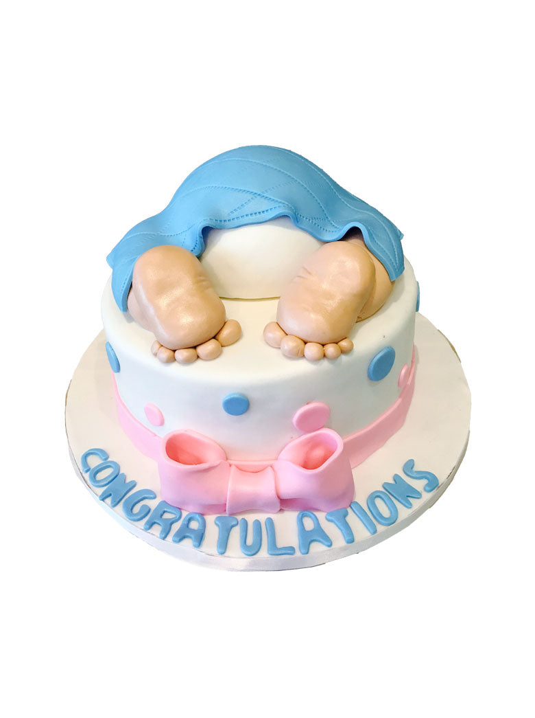 Crawling Baby Shower Cake