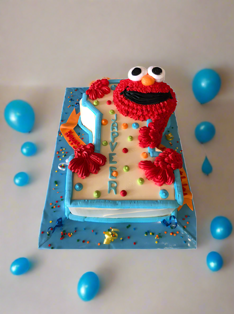 Elmo 1St Birthday Cake