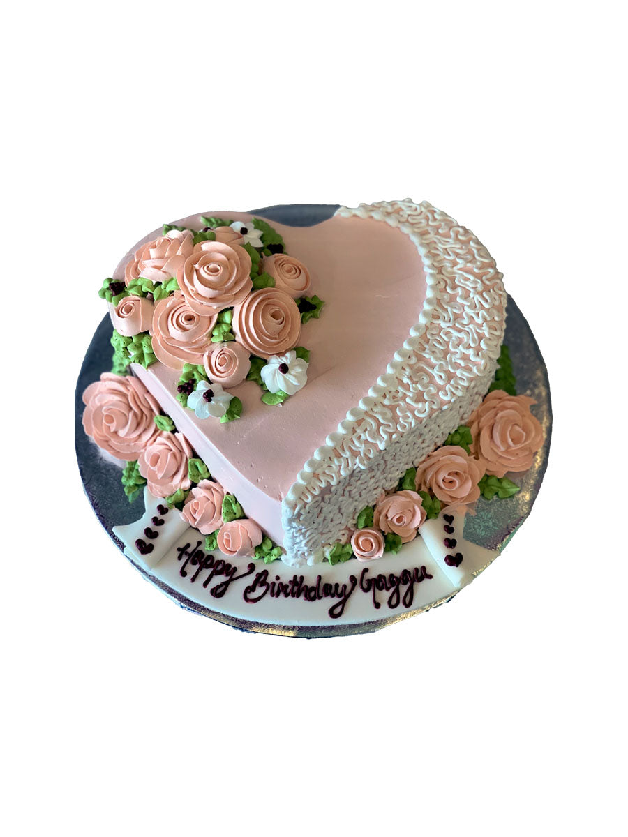 Gagan Heart Birthday Cake