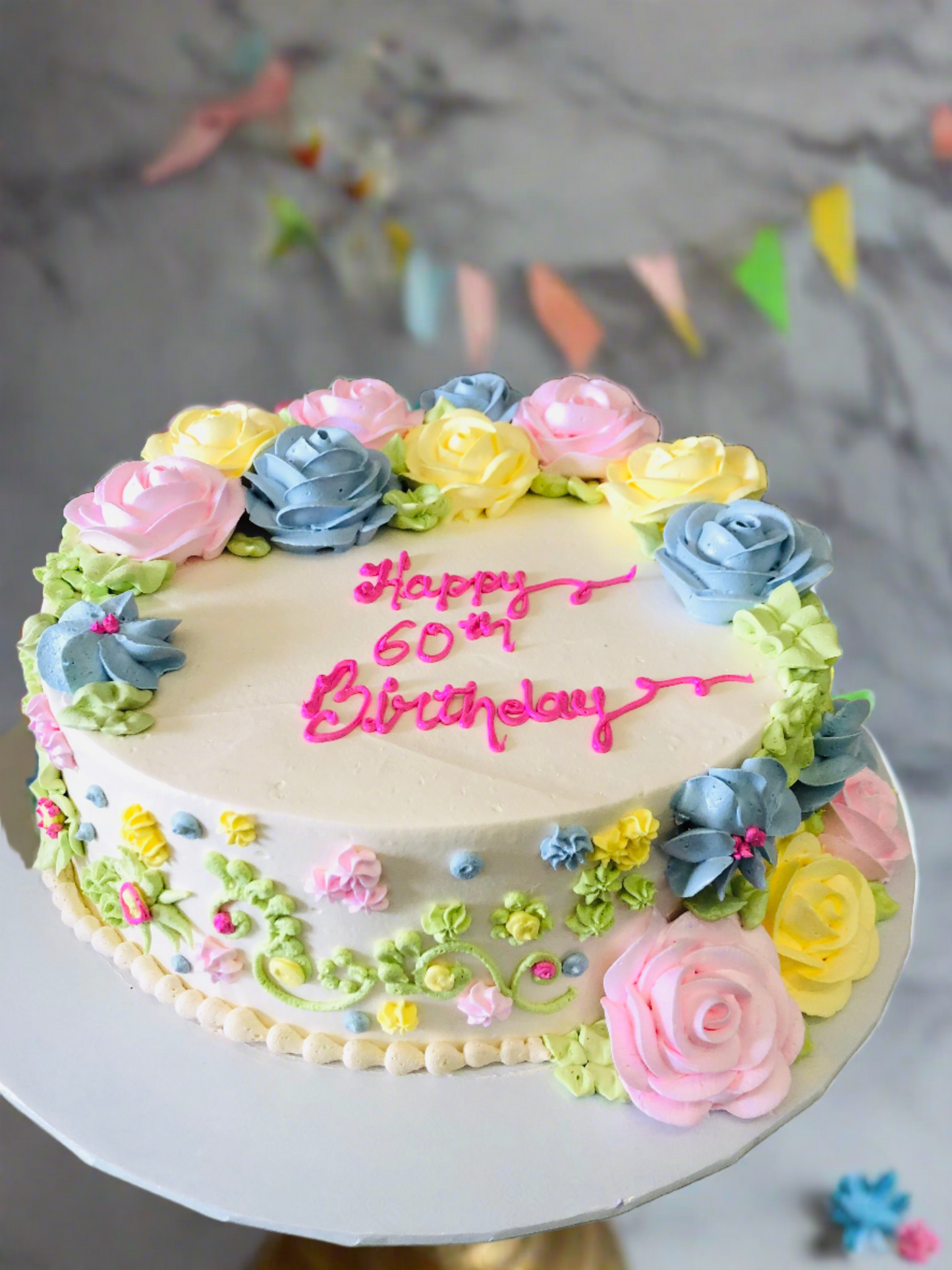 Akshu Flower Cake