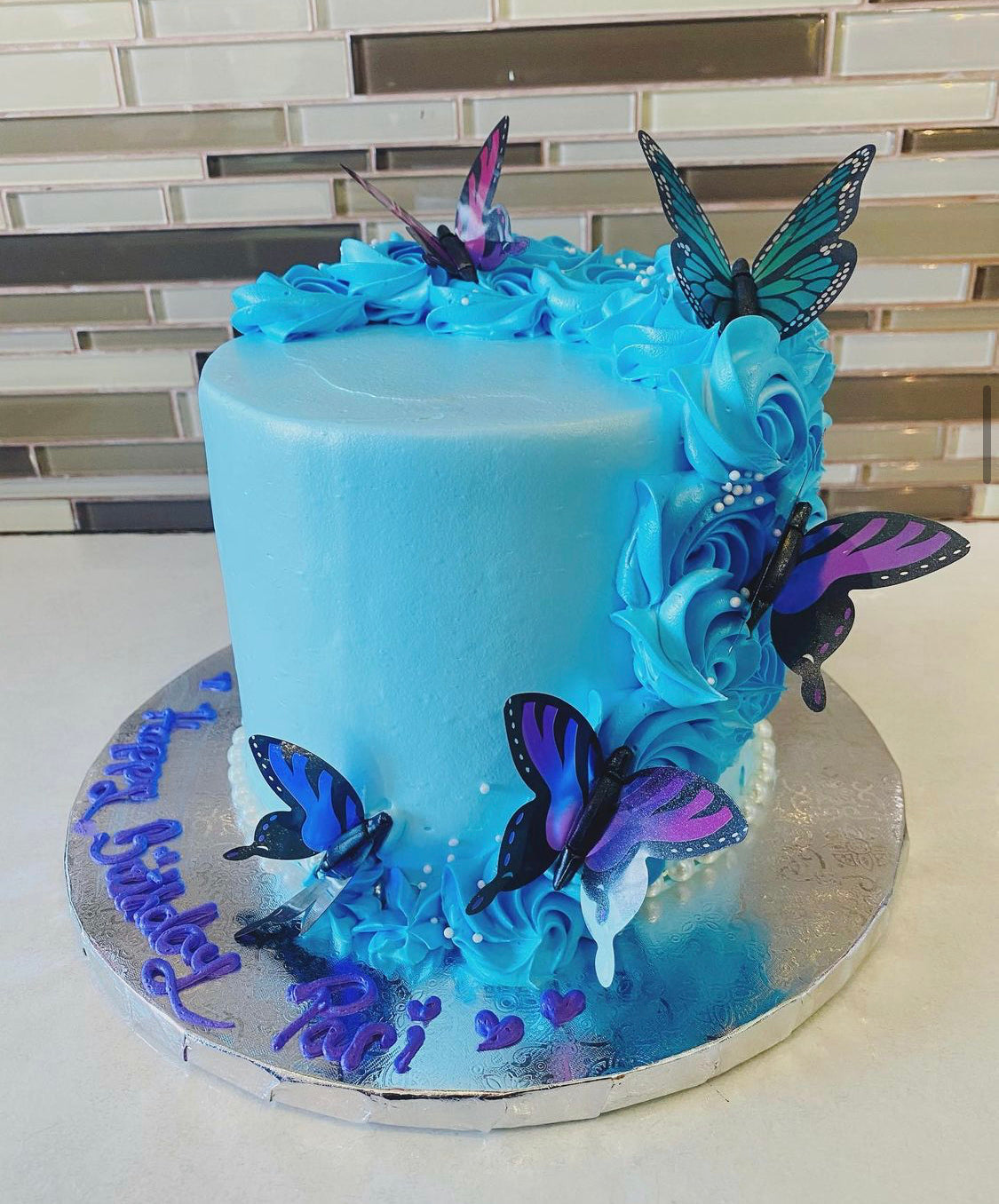 Pari Butterfly Birthday Cake