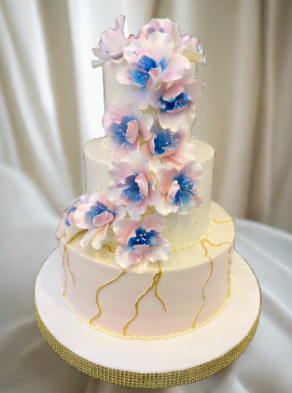 Alexa Cascading Wedding Cake