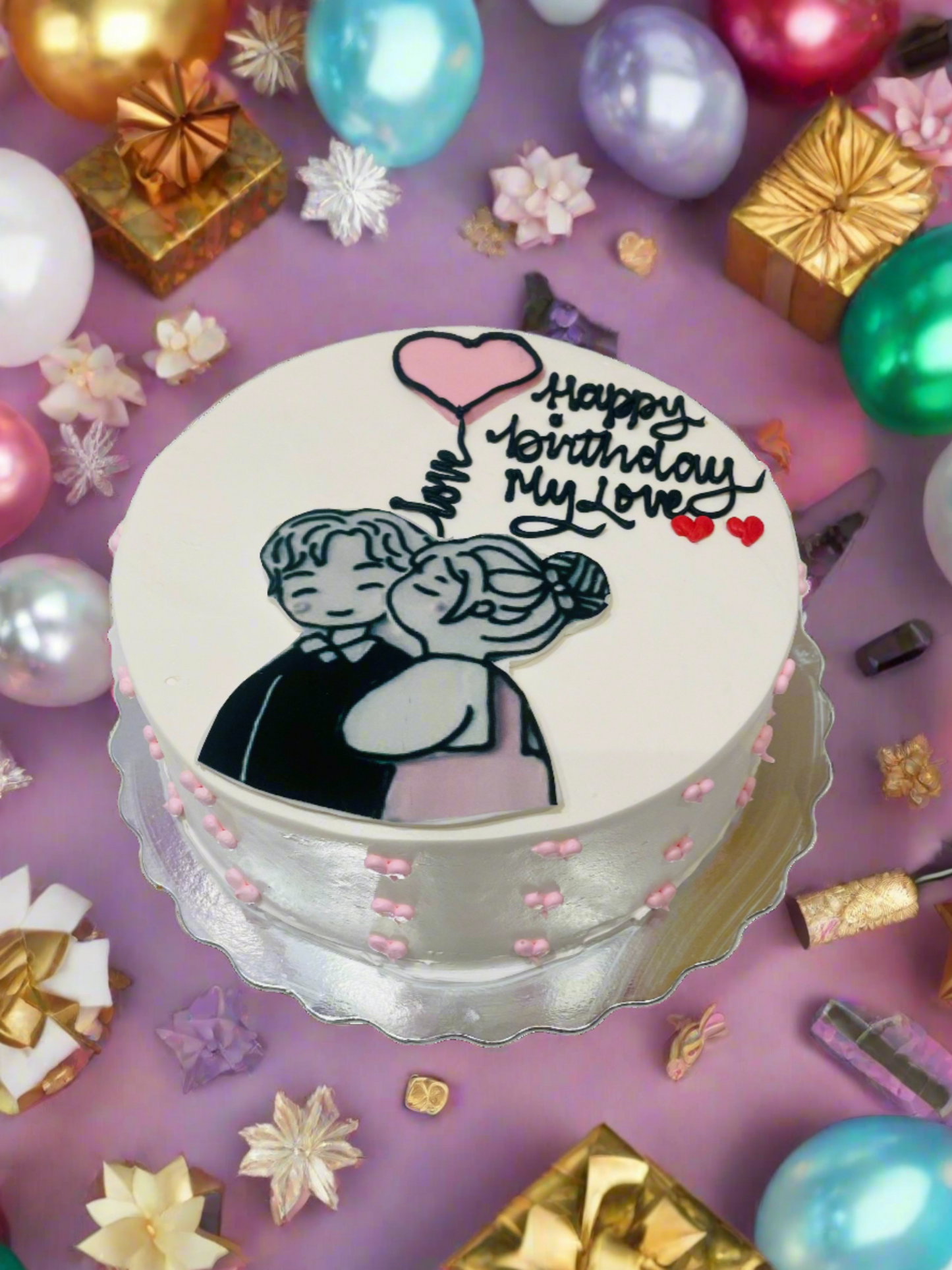 Alexa Couple Cream Cake