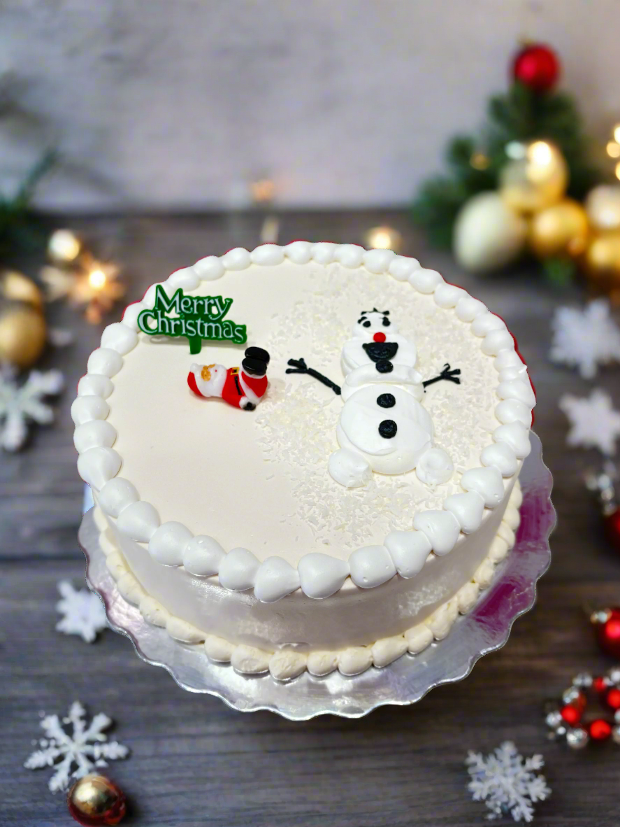 Olaf Santa Christmas Cake