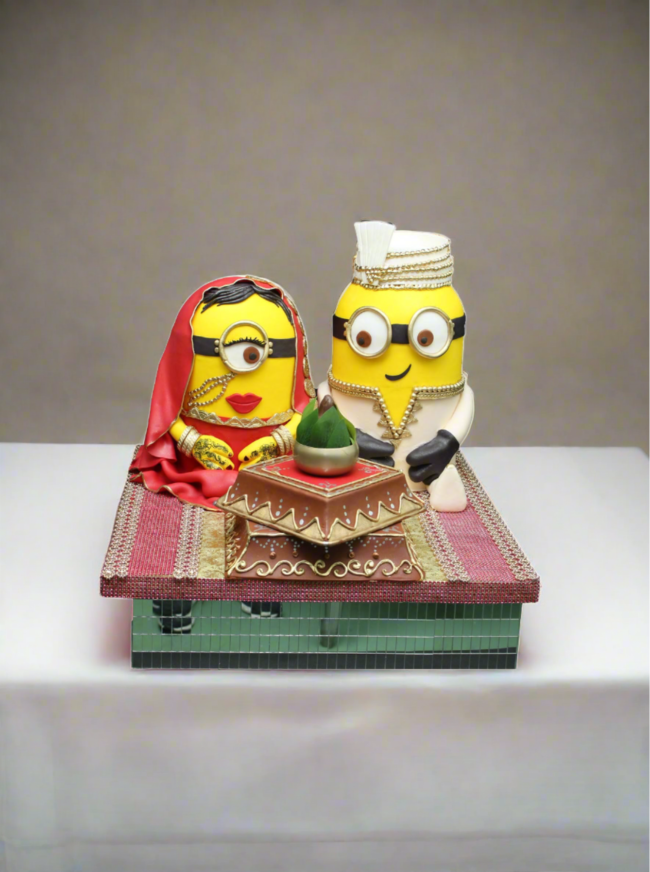 Indian Minion Wedding Cake
