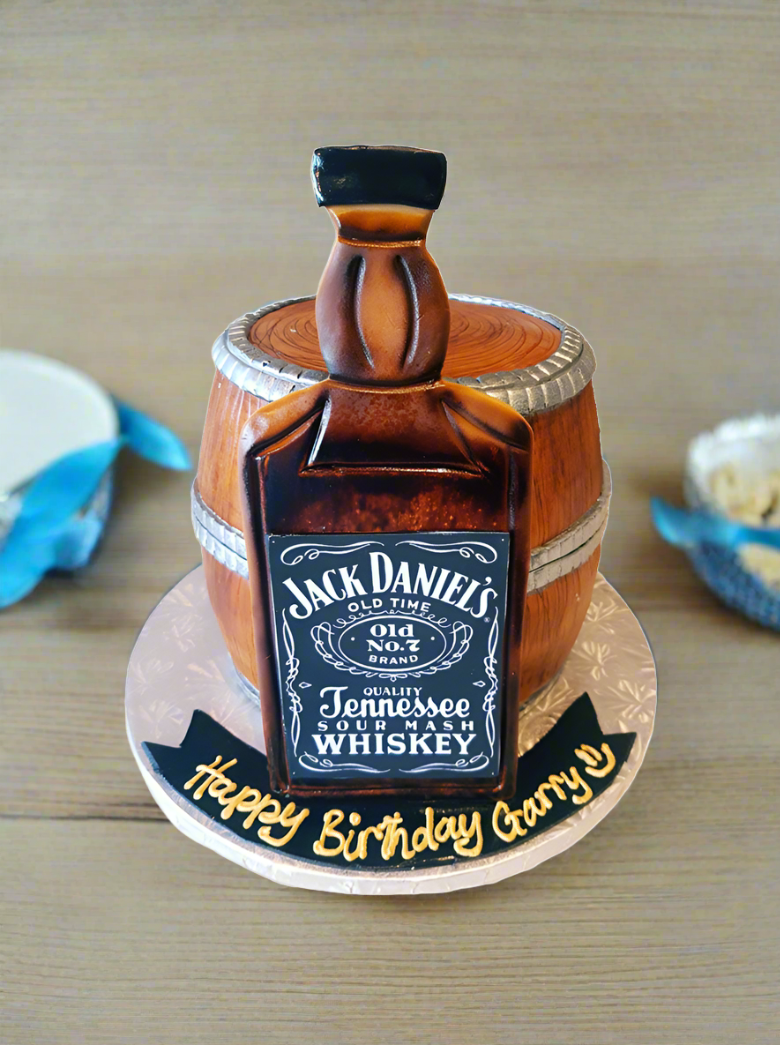 Jack Daniel's Barrel Cake
