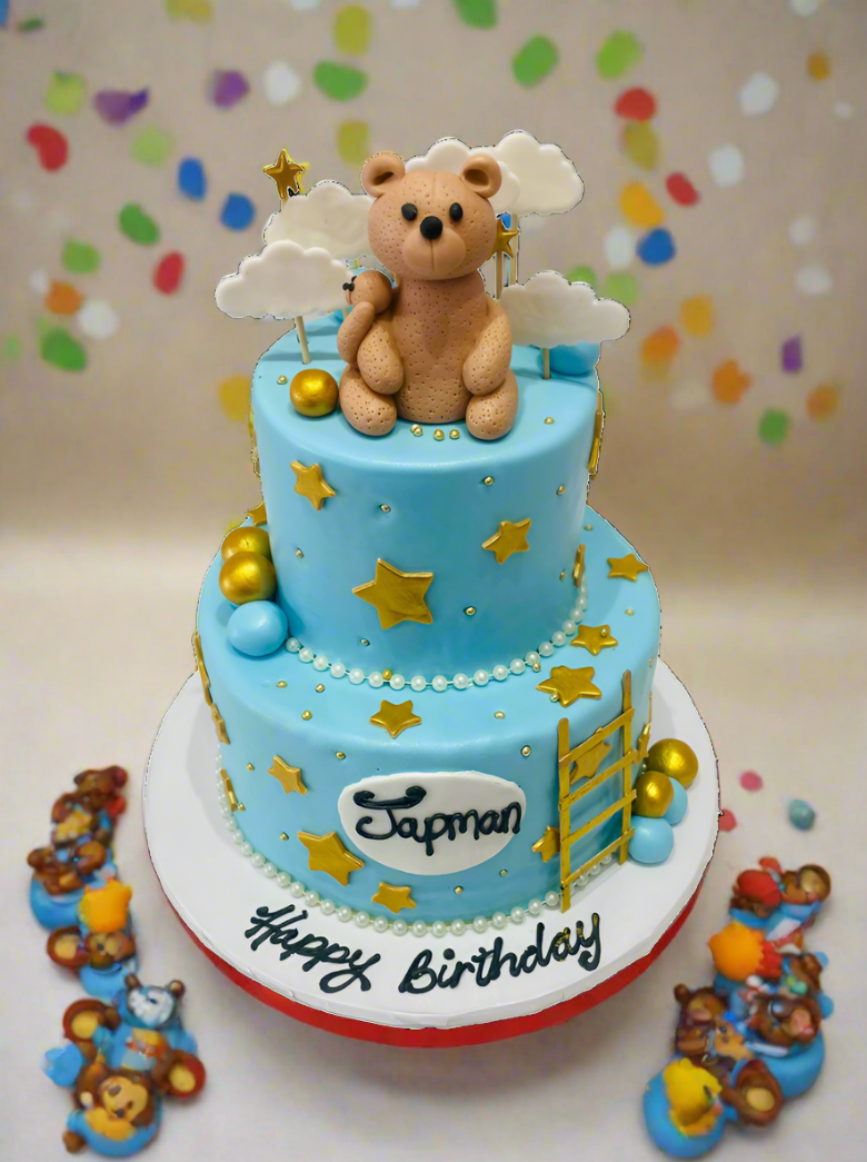 Japman Teddy Bear Fondant Cake