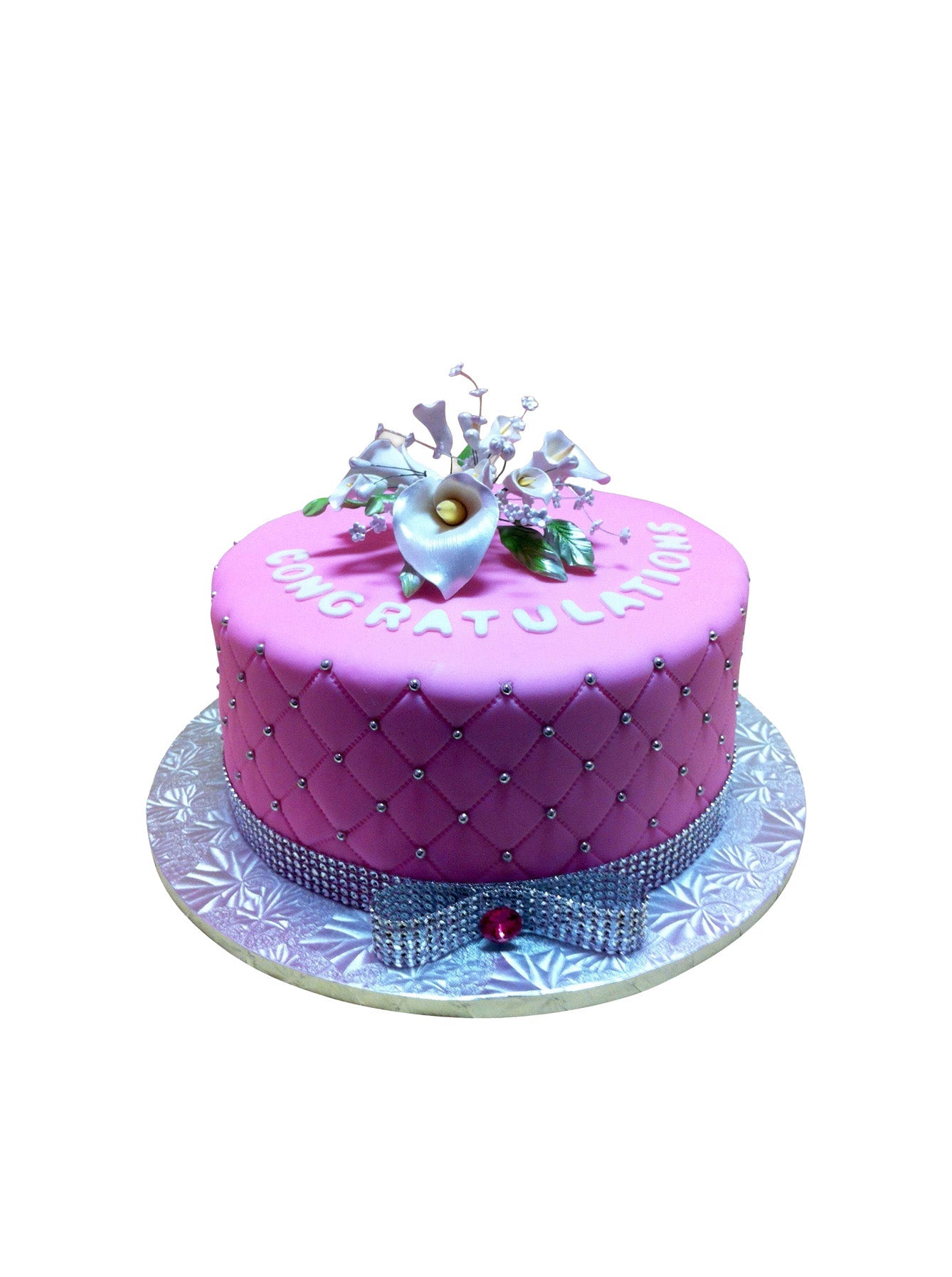 Pink Fondant Cake