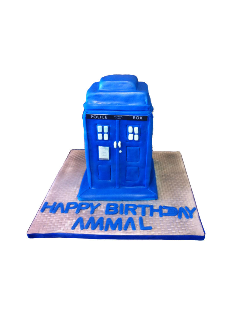 Police Box Cake