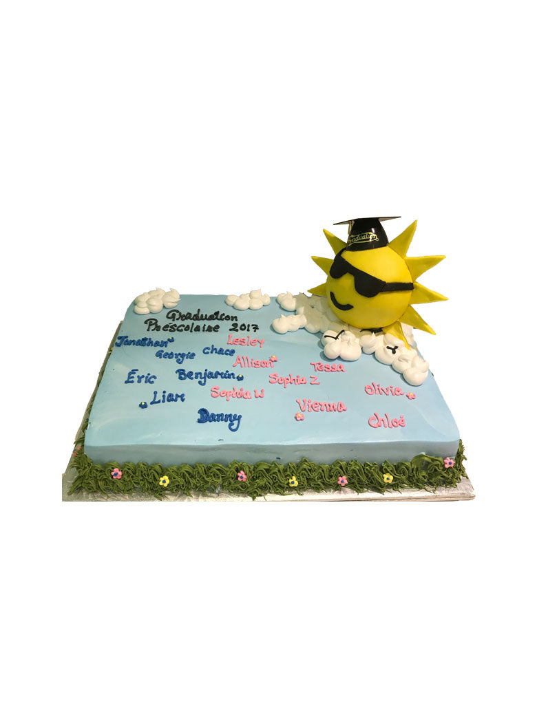 Sunshine Graduation Cake