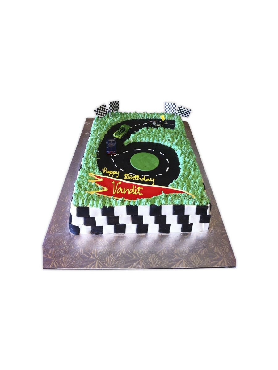 Vandit Car Track Cake