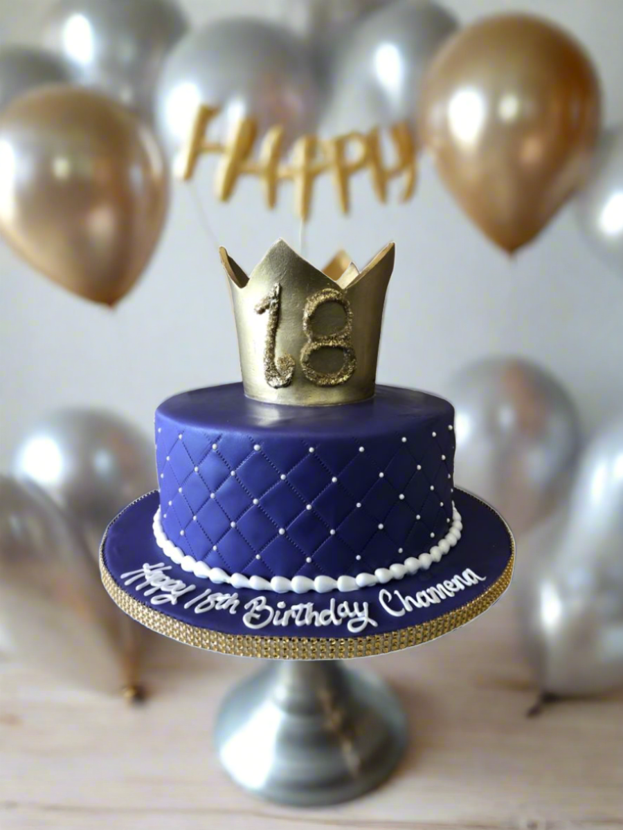 Chamena Crown Fondant Cake