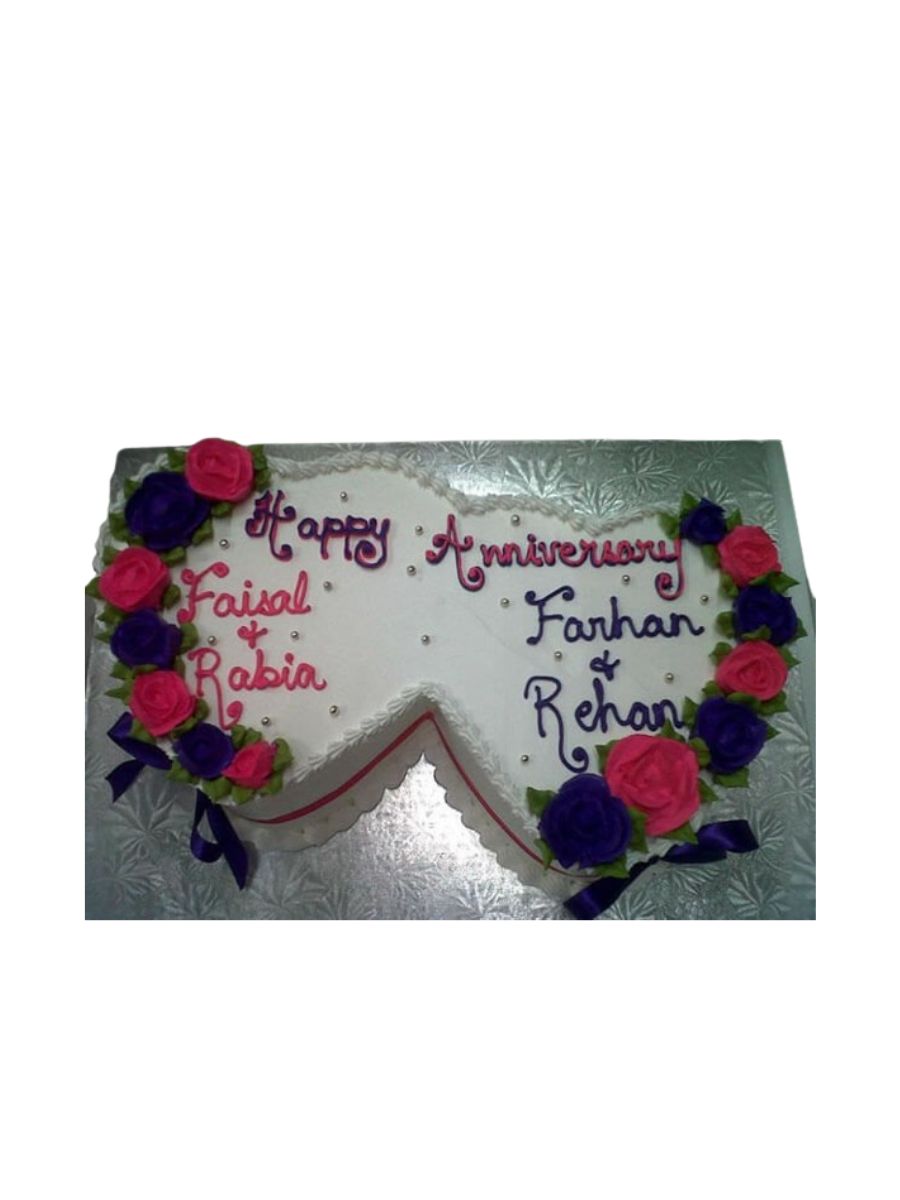 Rabia Double Heart Anniversary Cake