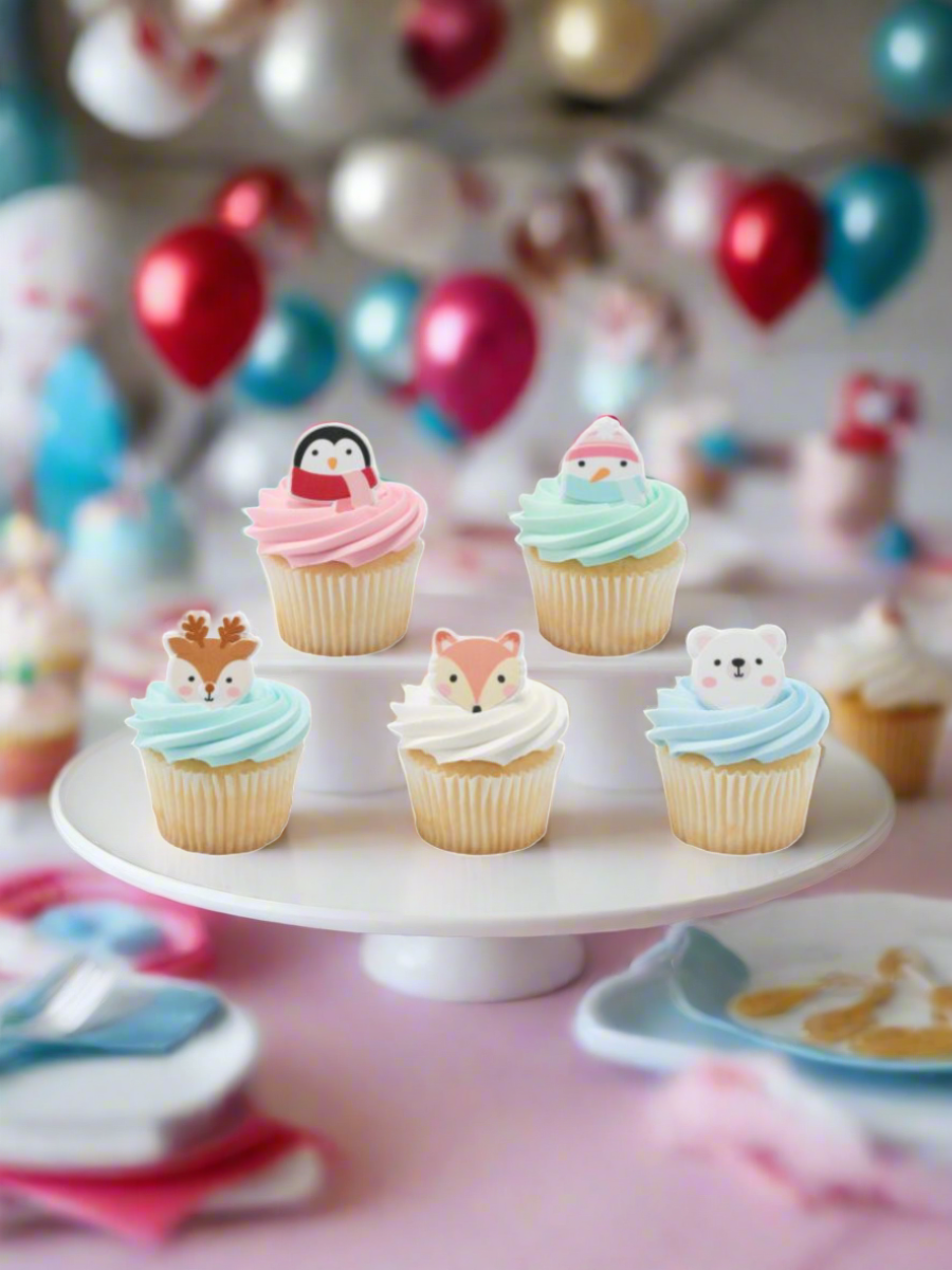 Winter Friends Cupcakes - (Pack of 6)