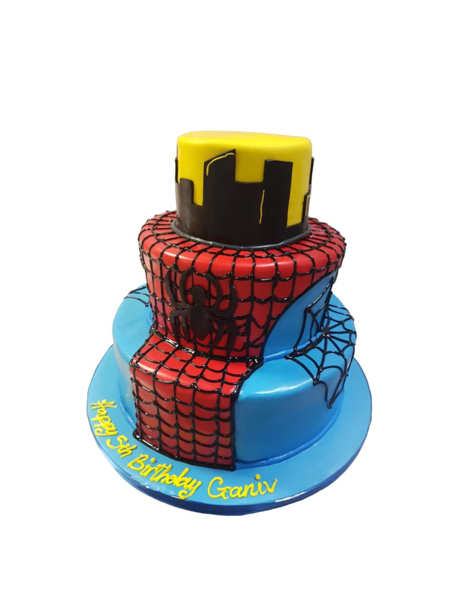 Spiderman Fondant Cake