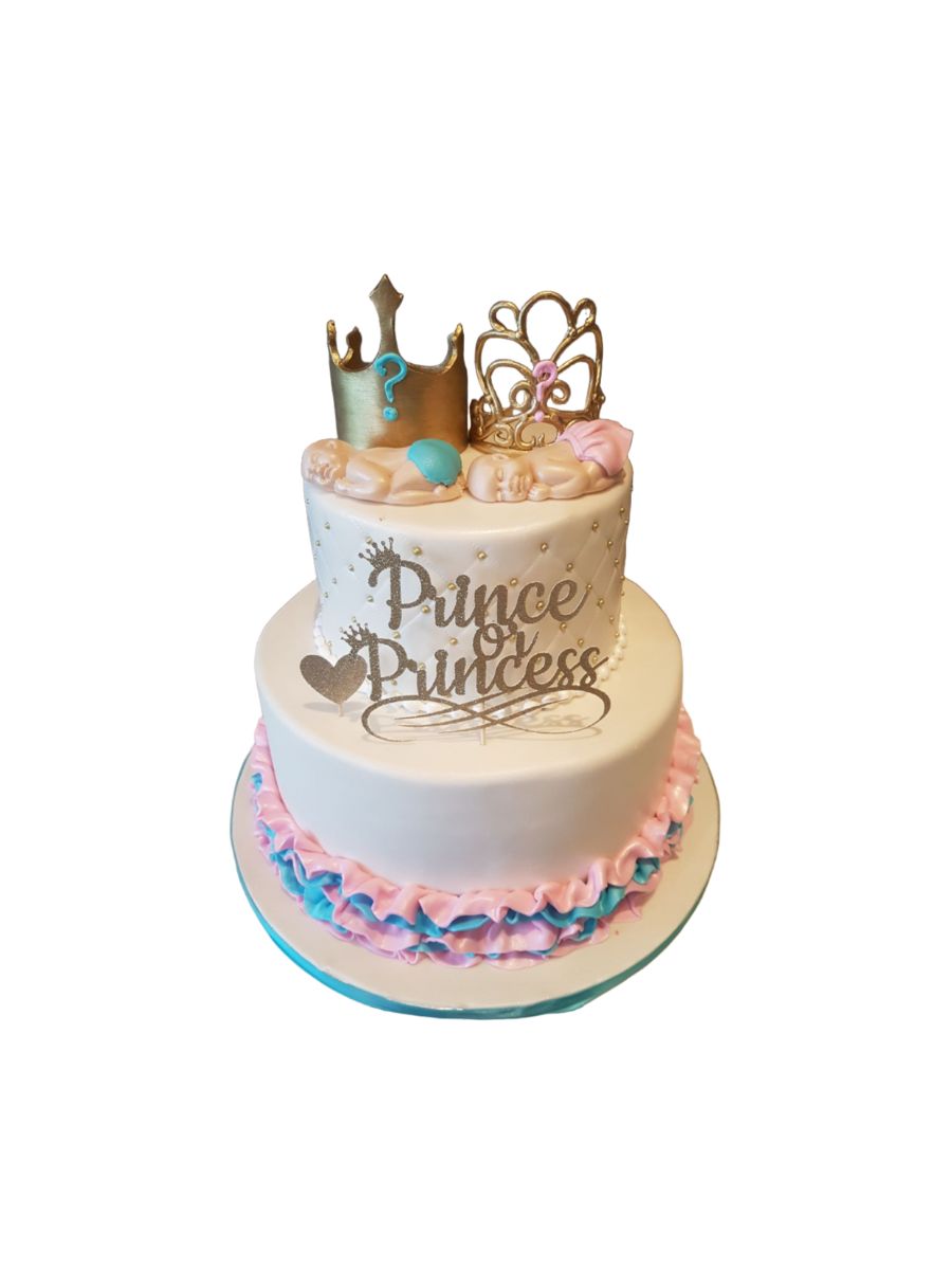Prince/Princess Baby Shower Cake
