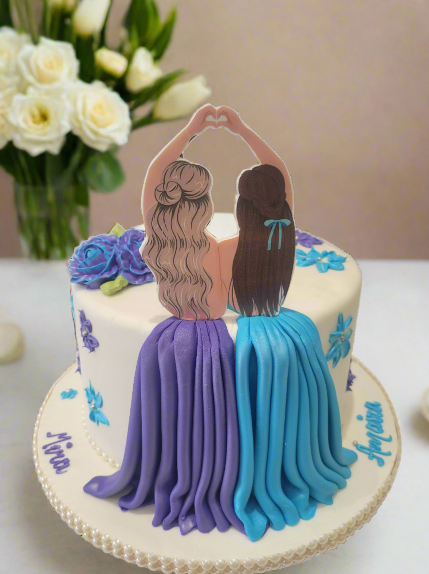 Bff Fondant Cake