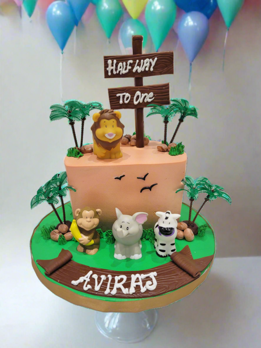 Aviraj Half Birthday Cream Cake