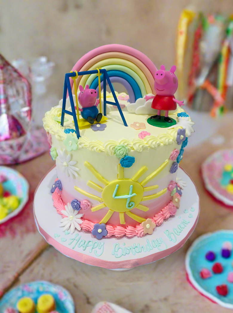 Baani Peppa Pig Birthday Cake