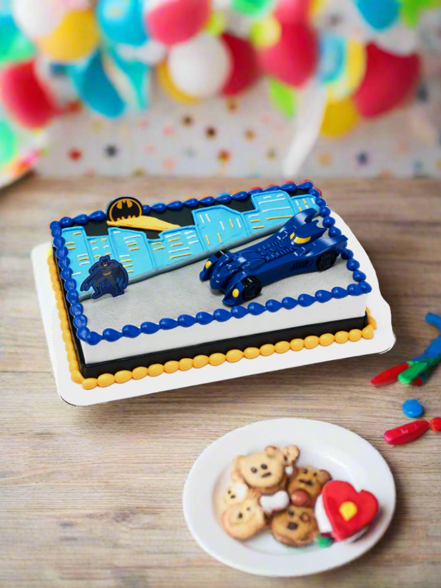 Batman Into Action Cream Cake