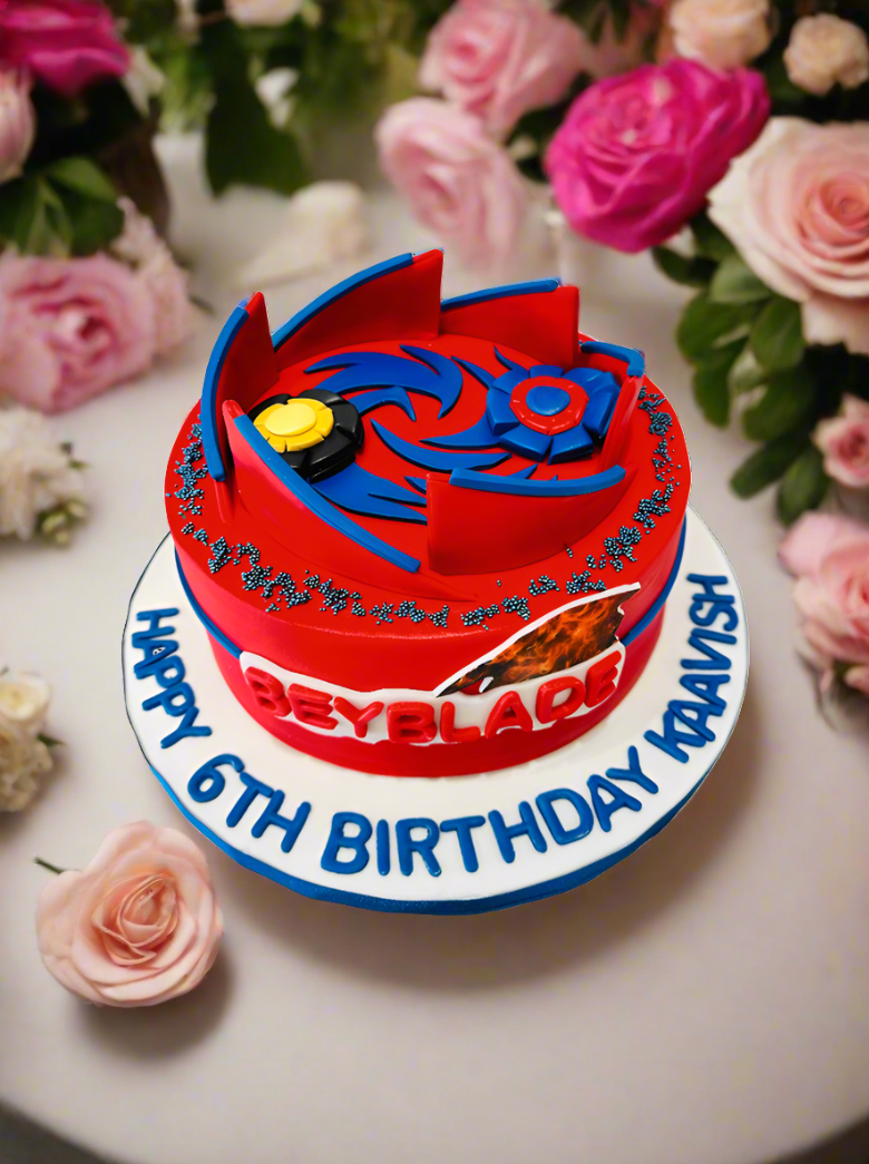 Beyblade Fondant Cake