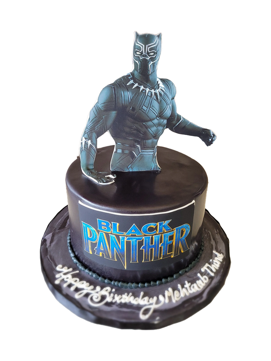 Black Panther Fondant Cake