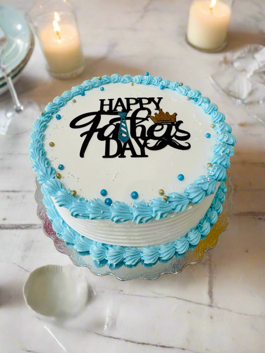 Blue Father's Day Cake