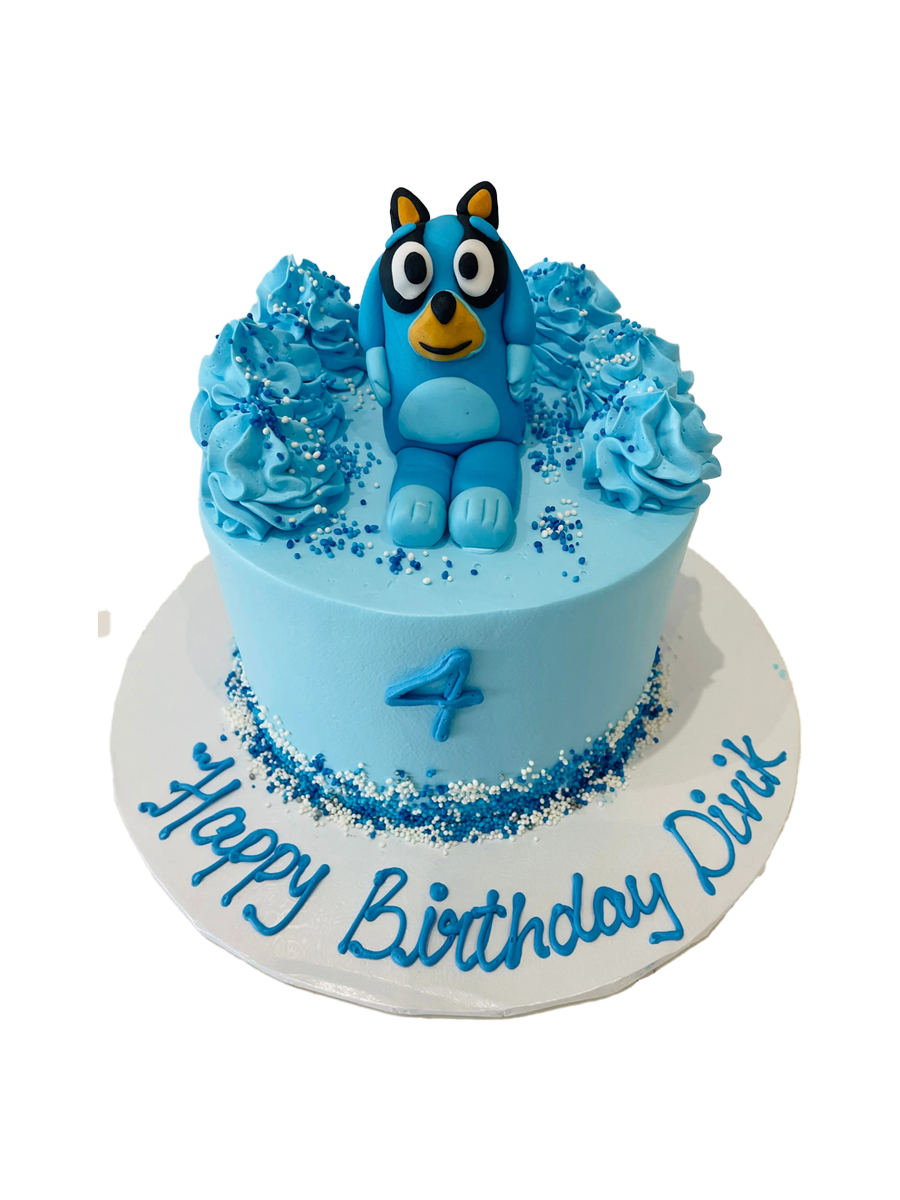 Bluey Cream Cake