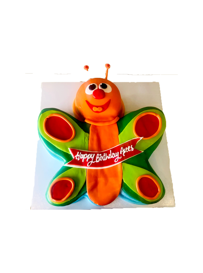 Butterfly Molded Fondant Cake