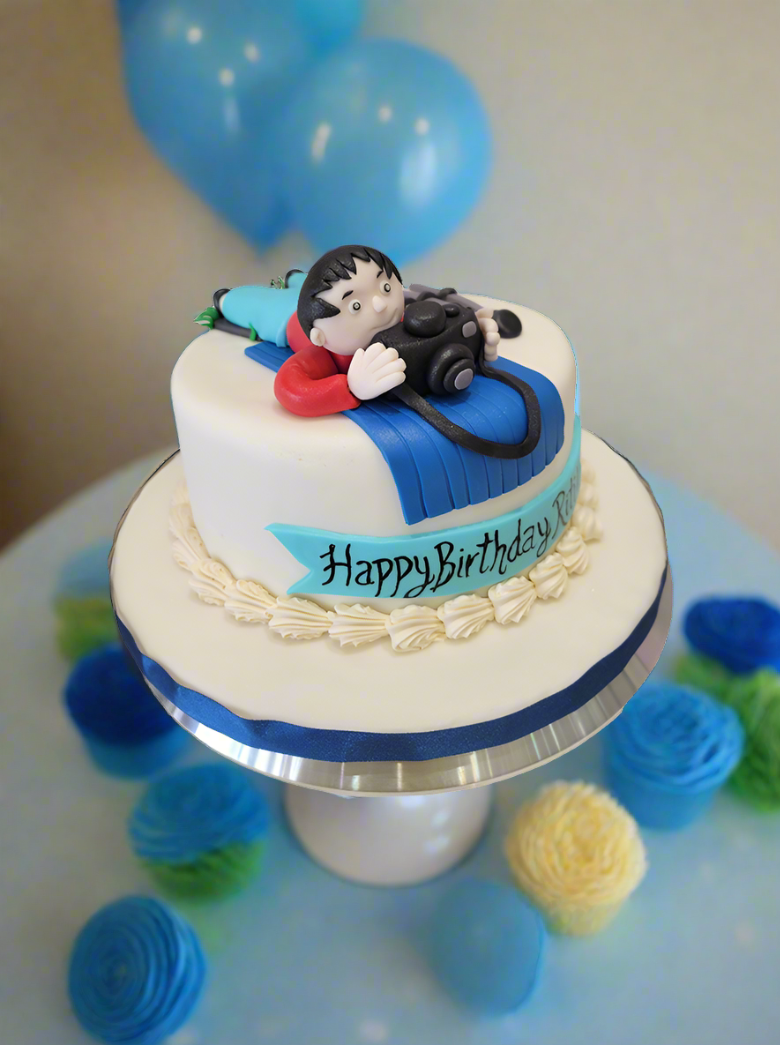 Cameraman Fondant Cake