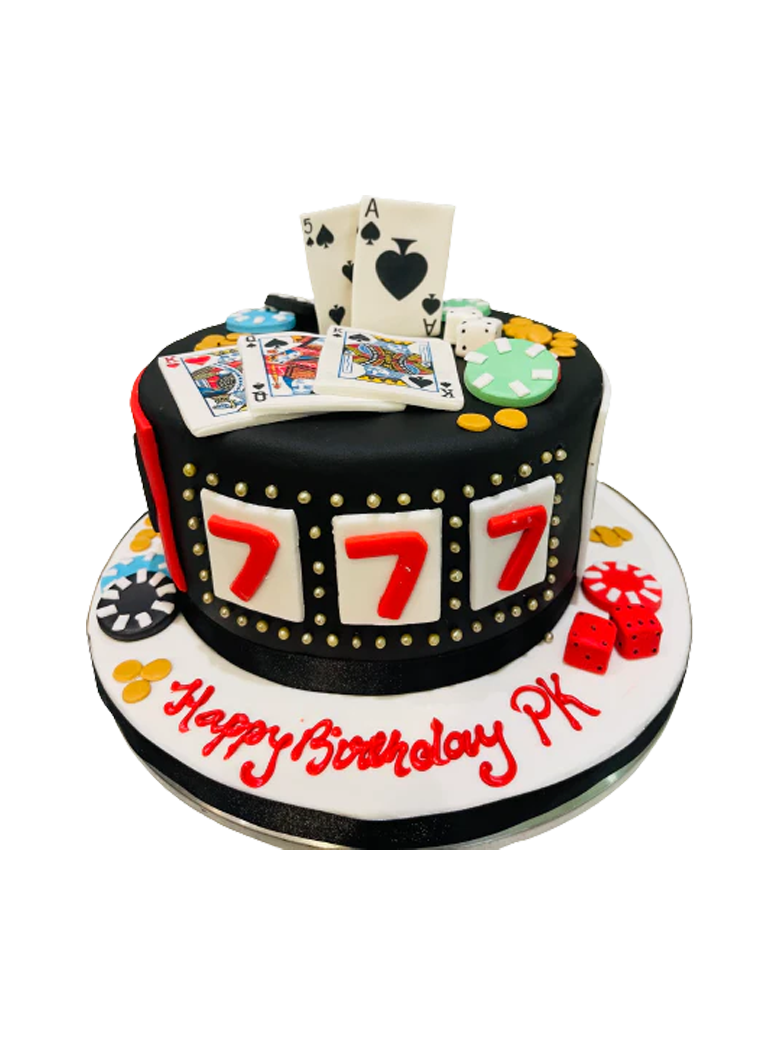 Casino Poker Fondant Cake