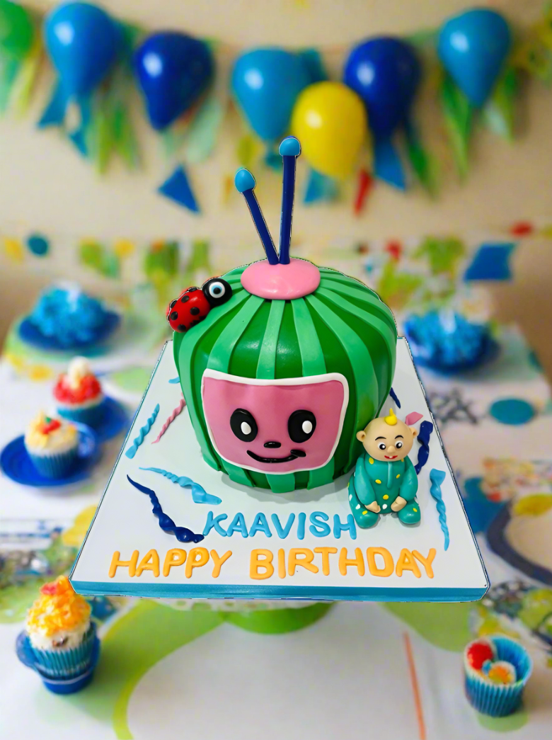 Kaavish Cocomelon Fondant Cake