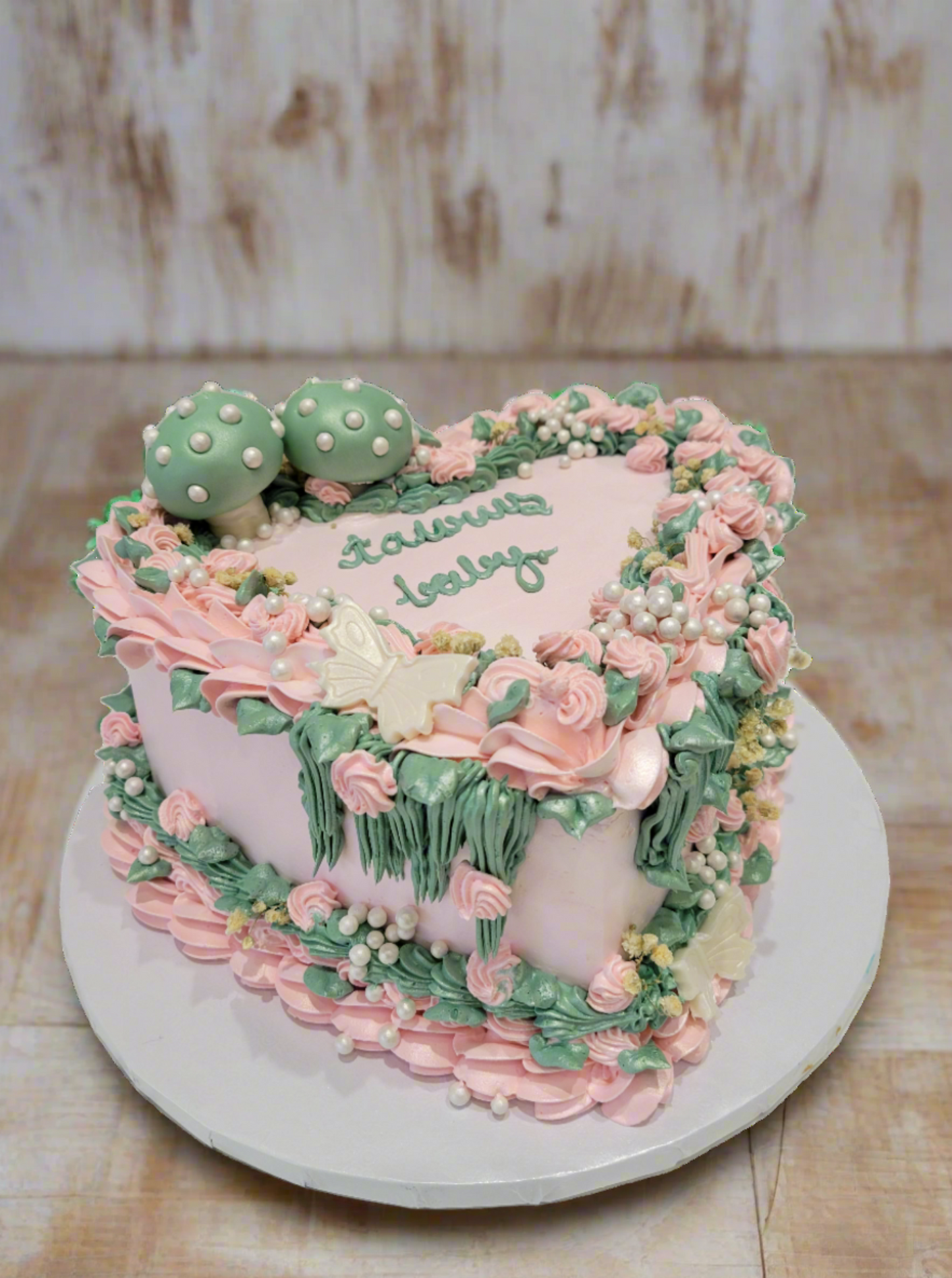 Taurus Baby Heart Cake