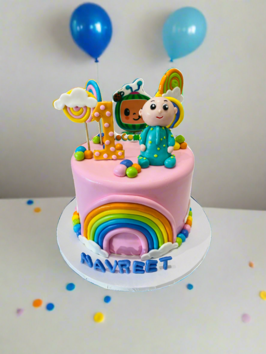 Navreet Cocomelon Fondant Cake