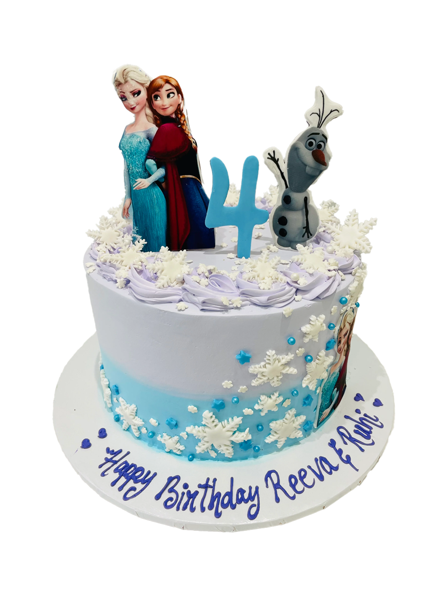 Frozen N Family Cream Cake