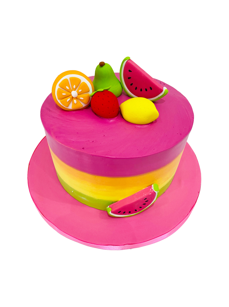 Fruity World Birthday Cake