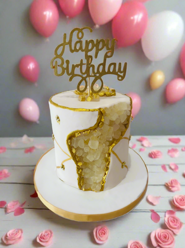Geode Effect Fondant Cake