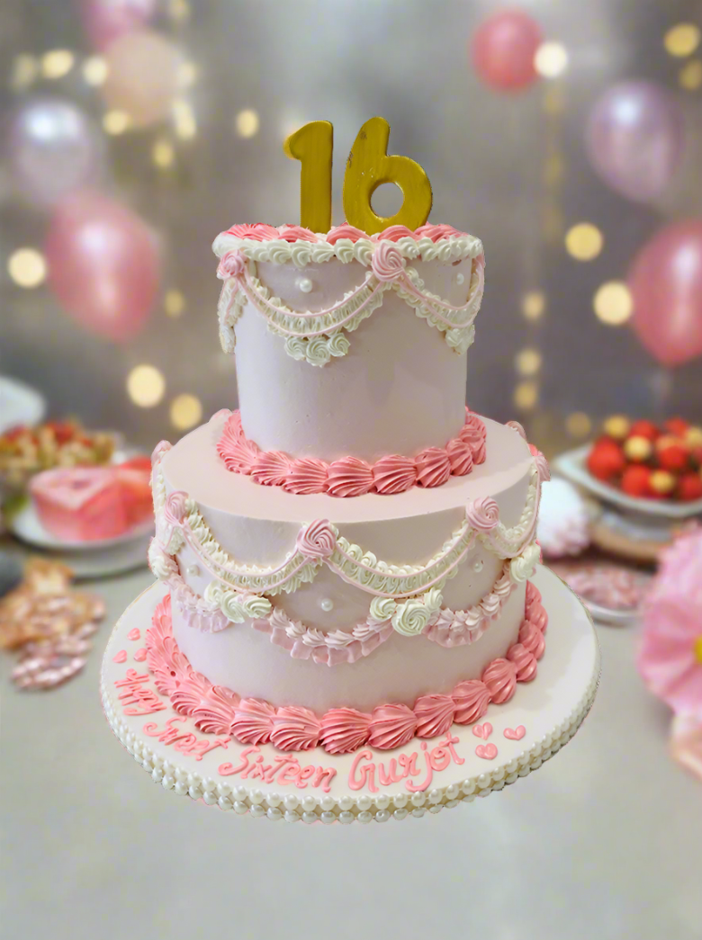 Gurjot Sweet Sixteen Cake