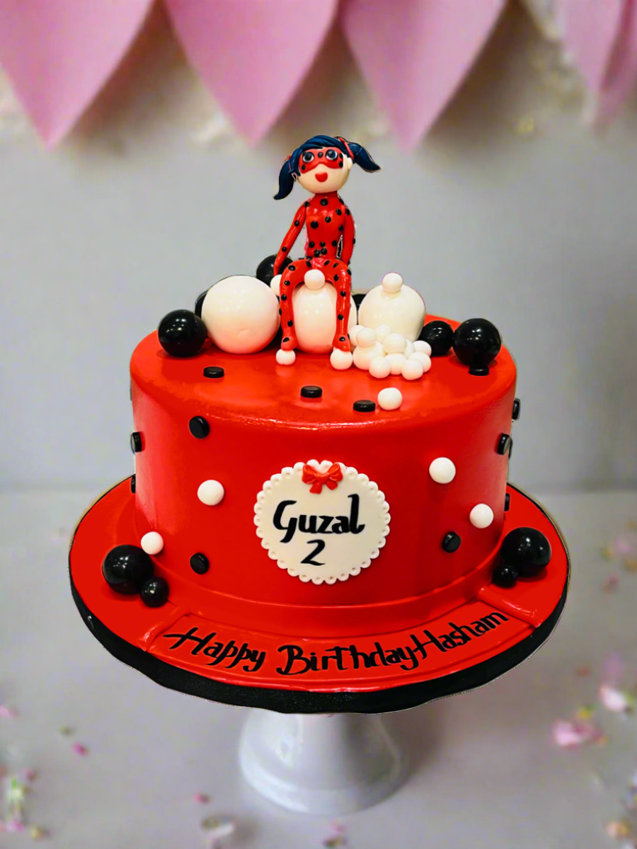 Hasham Miraculous Ladybug Fondant Cake