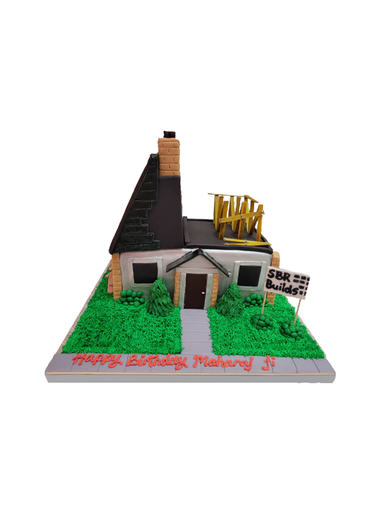 Home Building Custom Cake