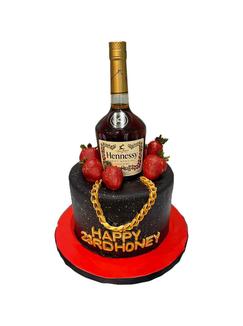 Honey Bottle Fondant Cake