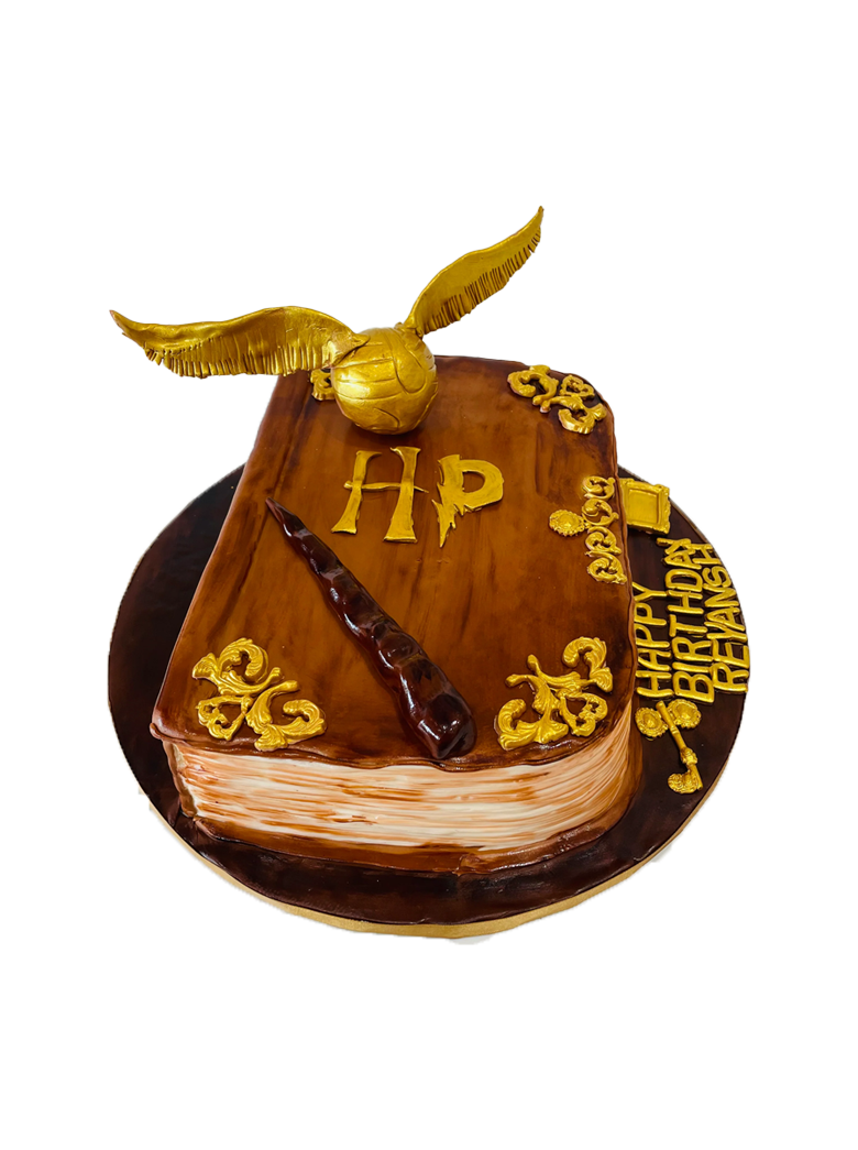 Harry Potter Book Fondant Cake