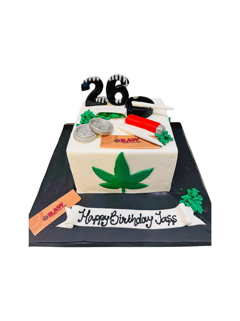 Jass Weed Fondant Cake