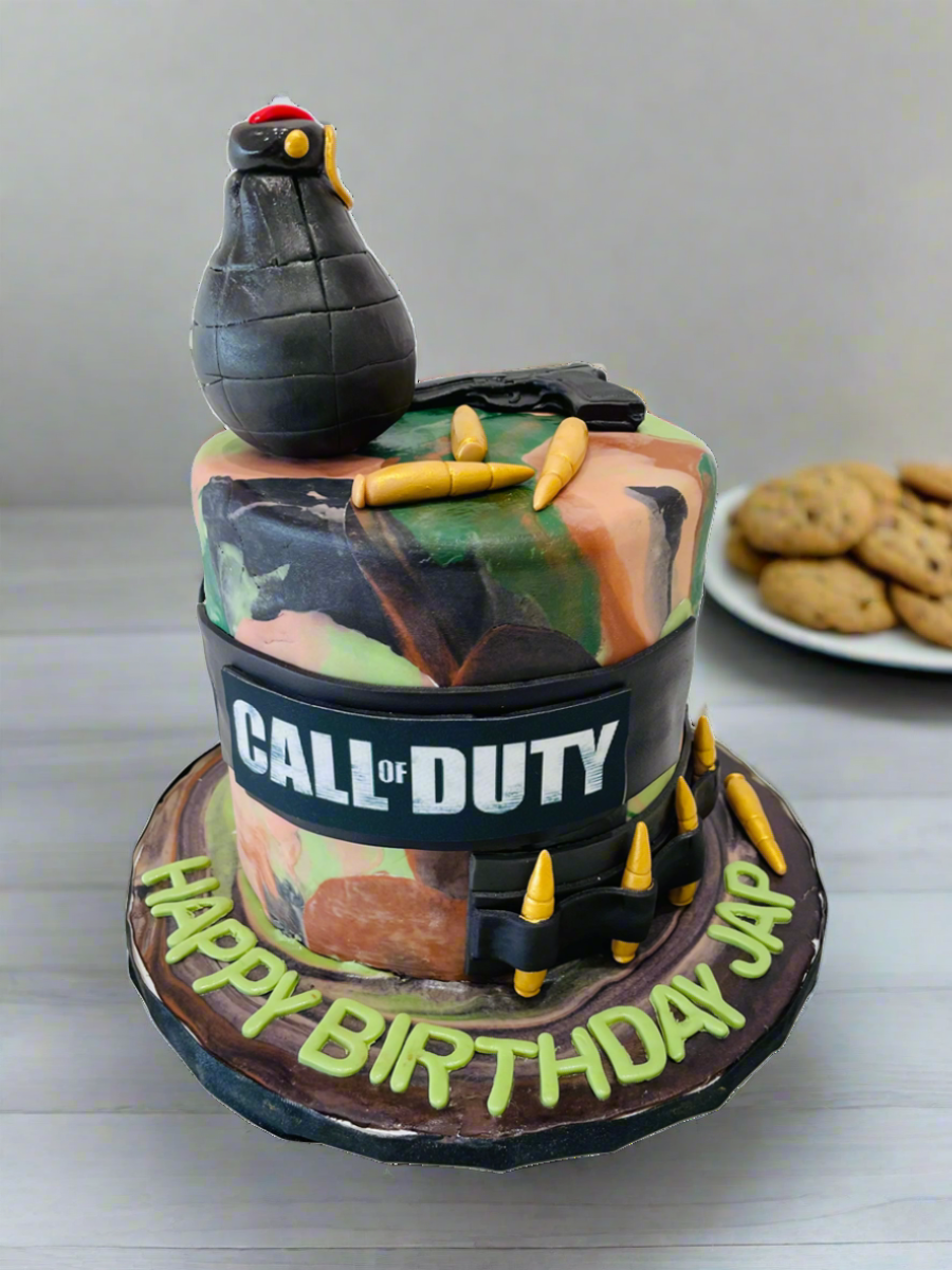 Jap Call of Duty Fondant Cake