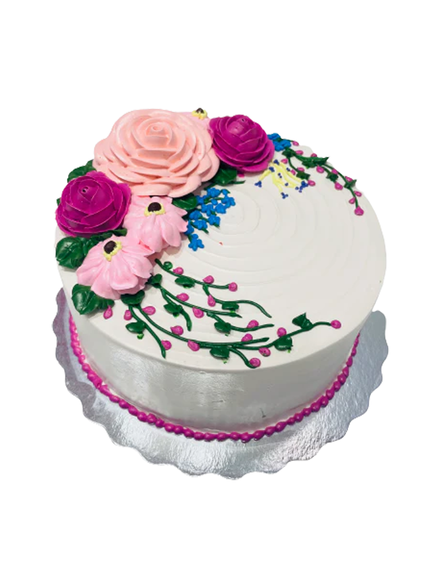 Jessica Cream Flower Cake