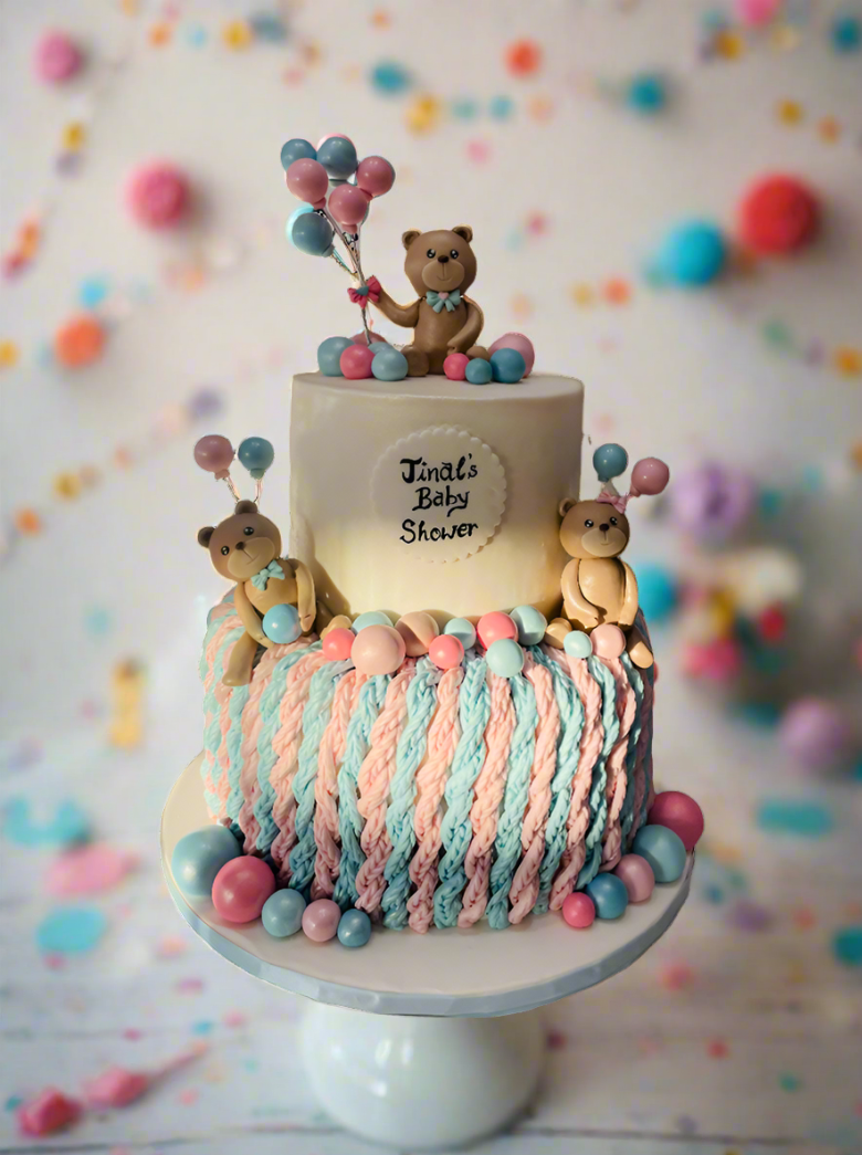 Jinal's Baby Shower Fondant Cake